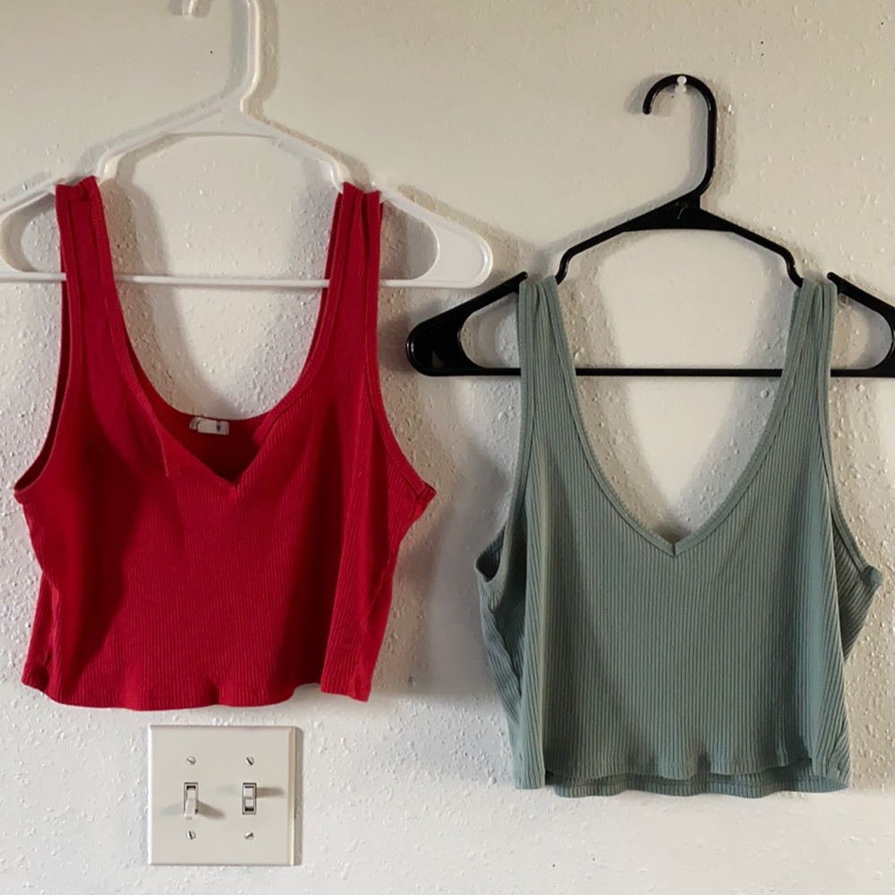 Lot of Garage brand crop top tanks!